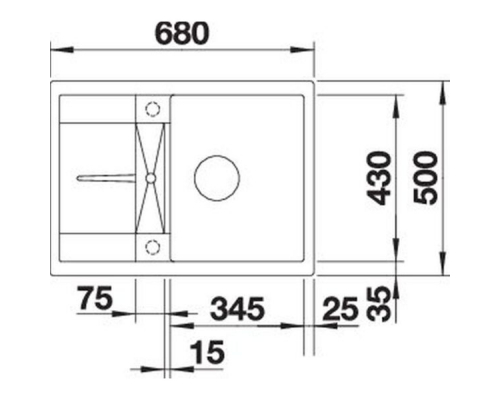 Кухонна мийка Blanco METRA 45S Compact (527285) вулканічний сірий