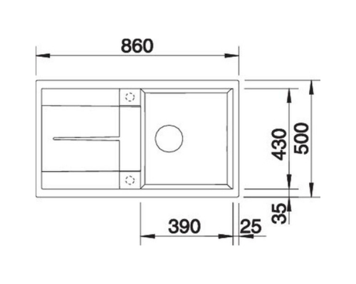 Кухонна мийка Blanco METRA 5S (527292) вулканічний сірий