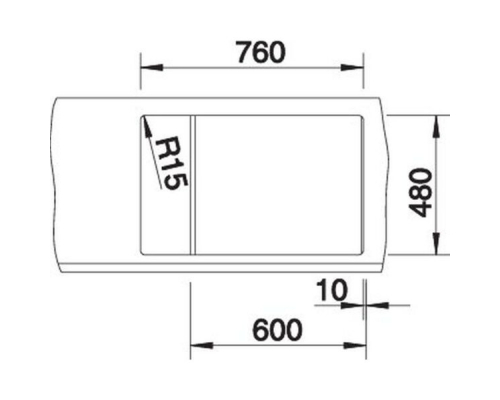 Кухонна мийка Blanco METRA 6S COMPACT (527297) вулканічний сірий