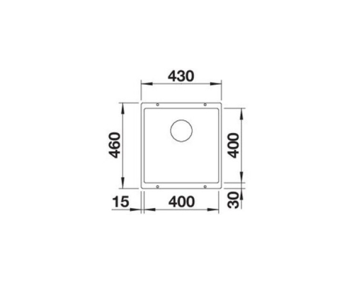 Кухонна мийка Blanco ROTAN 400-U (527328) вулканічний сірий