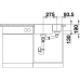 Кухонна мийка Blanco SUBLINE 340/160-U L (527345) вулканічний сірий