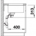 Кухонна мийка Blanco SUBLINE 340/160-U R (527346) вулканічний сірий