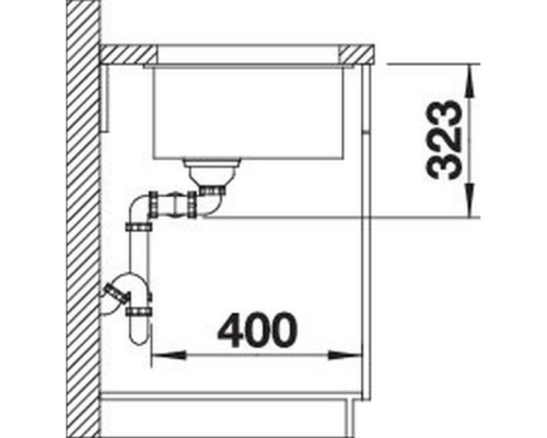 Кухонна мийка Blanco SUBLINE 350/350-U (527347) вулканічний сірий