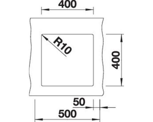 Кухонна мийка Blanco SUBLINE 400-U (527349) вулканічний сірий