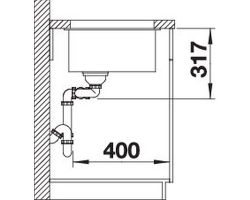 Кухонна мийка Blanco SUBLINE 430/270-U (527350) вулканічний сірий