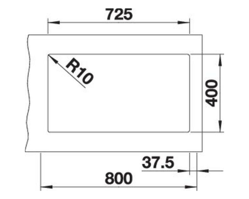 Кухонна мийка Blanco SUBLINE 430/270-U (527350) вулканічний сірий