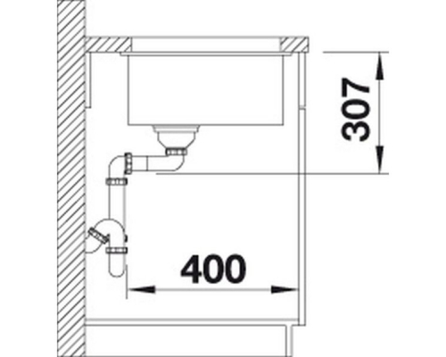 Кухонна мийка Blanco SUBLINE 500-U (527353) вулканічний сірий