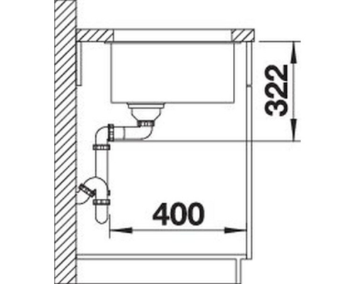 Кухонна мийка Blanco SUBLINE 700-U Level (527355) вулканічний сірий