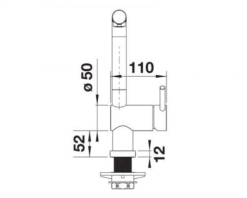 Кухонний змішувач Blanco LINUS-S-F 527523 чорний матовий