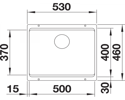 Кухонна мийка Blanco ETAGON 500-U 527754 чорний