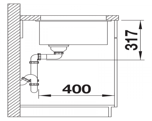 Кухонна мийка Blanco ETAGON 500-U 527754 чорний