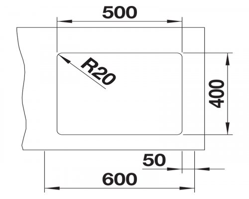 Кухонна мийка Blanco ETAGON 500-U 527757 антрацит