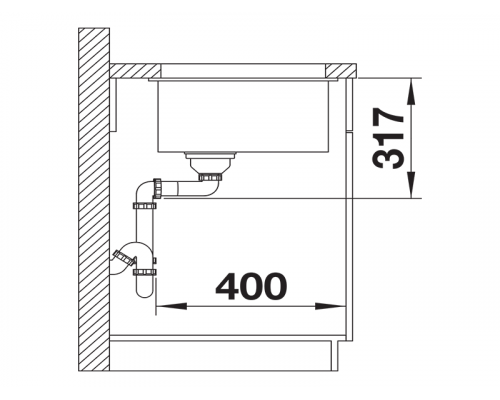 Кухонна мийка Blanco ETAGON 700-U 527762 чорний