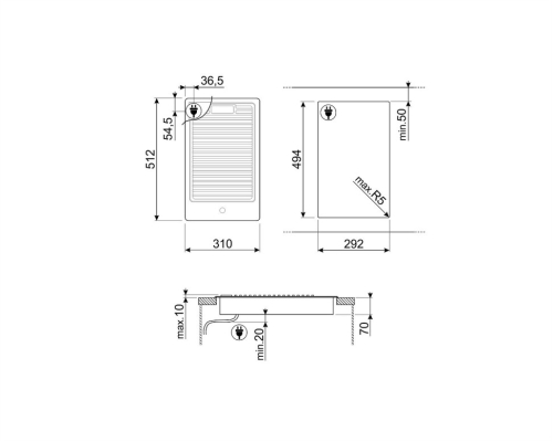 Електричний гриль барбекю Smeg PGF30B