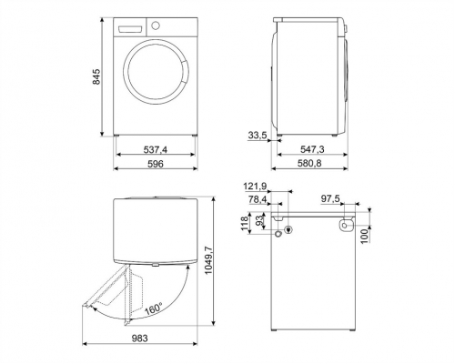 Пральна машина Smeg WNP04SEAIN