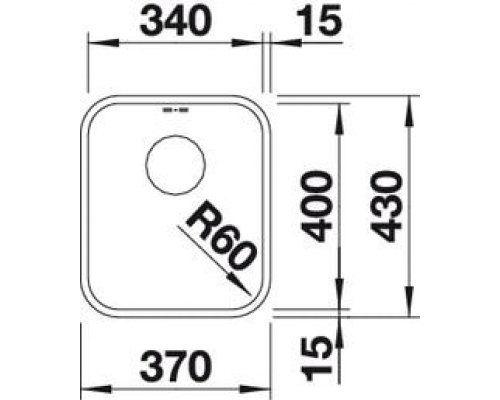 Кухонна мийка Blanco SUPRA 340-U (518199)