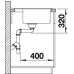 Кухонна мийка Blanco DALAGO 45 (518846) темна скеля