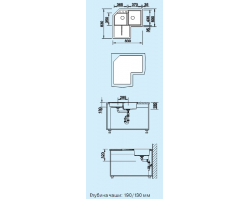 Кухонна мийка Blanco METRA 9E (515576) антрацит