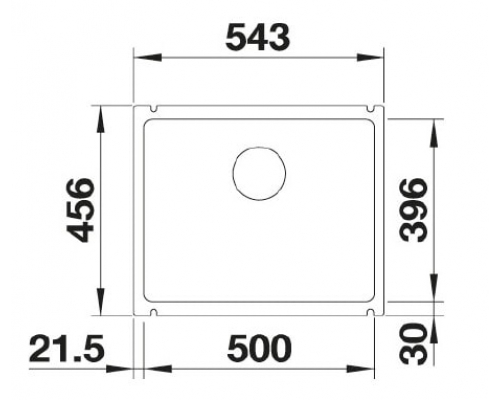 Кухонна мийка Blanco SUBLINE 500-U (514506) глянцевий білий