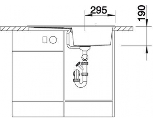 Кухонна мийка Blanco METRA 5S (518871) темна скеля