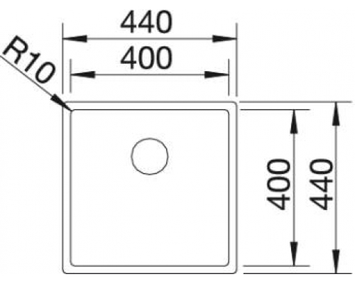 Кухонна мийка Blanco CLARON 400-U (521573)