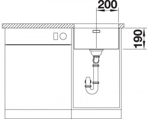 Кухонна мийка Blanco ANDANO 400-U (522959)