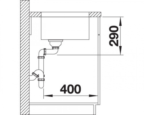 Кухонна мийка Blanco ANDANO 400-U (522959)