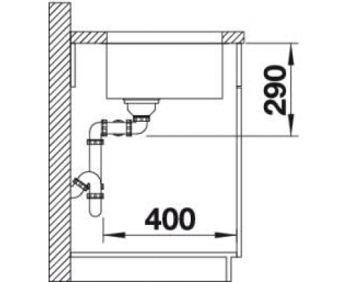 Кухонна мийка Blanco ANDANO 400/400-U (522987)