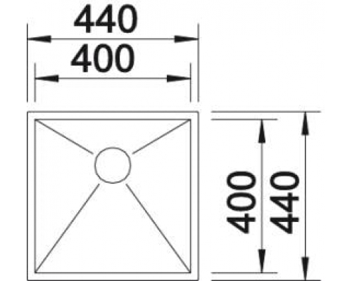 Кухонна мийка Blanco ZEROX 400-U (521585)