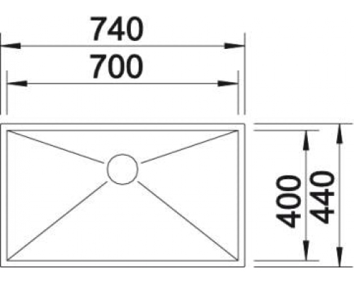 Кухонна мийка Blanco ZEROX 700-IF (521592)