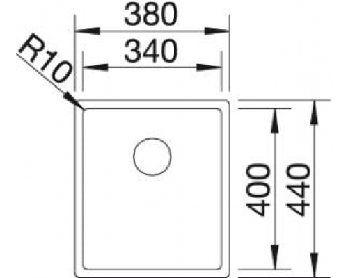 Кухонна мийка Blanco CLARON 340-U (521571)