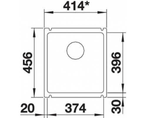 Кухонна мийка Blanco SUBLINE 375-U (523732) чорний