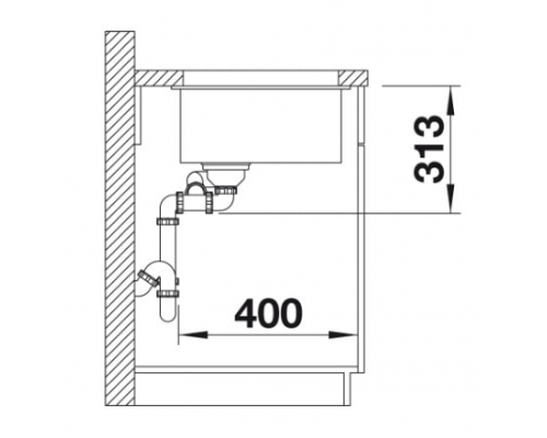 Кухонна мийка Blanco SUBLINE 340/160-U L (523548) антрацит