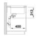 Кухонна мийка Blanco SUBLINE 340/160-U L (523548) антрацит