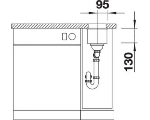 Кухонна мийка Blanco SUBLINE 160-U (523396) антрацит