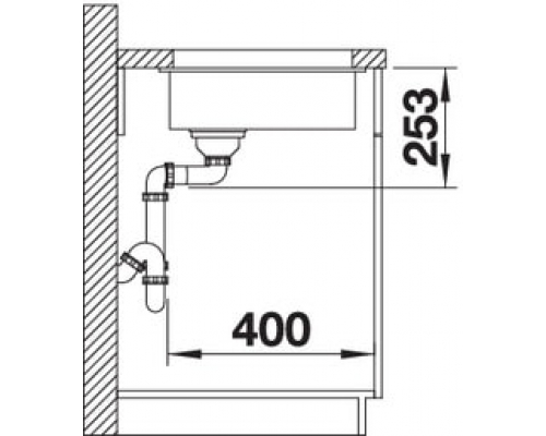 Кухонна мийка Blanco SUBLINE 160-U (523396) антрацит