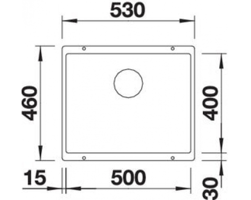 Кухонна мийка Blanco SUBLINE 500-U (523433) темна скеля