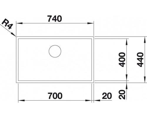 Кухонна мийка Blanco ZEROX 700-U (521560)