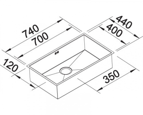 Кухонна мийка Blanco ZEROX 700-U (521560)