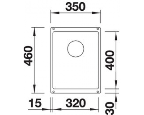 Кухонна мийка Blanco SUBLINE 320-U (523415) кава