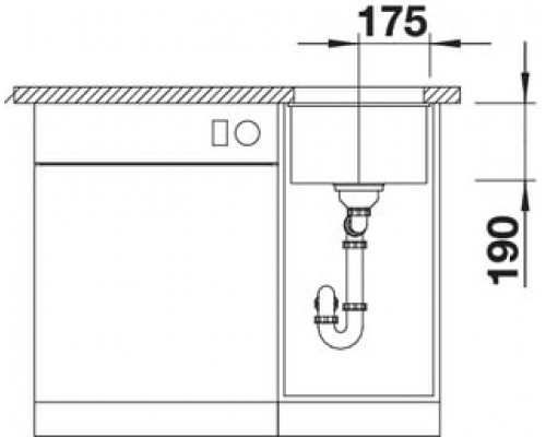 Кухонна мийка Blanco SUBLINE 320-U (523415) кава