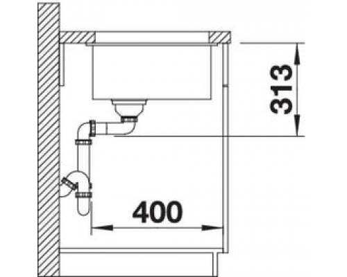 Кухонна мийка Blanco SUBLINE 320-U (523415) кава