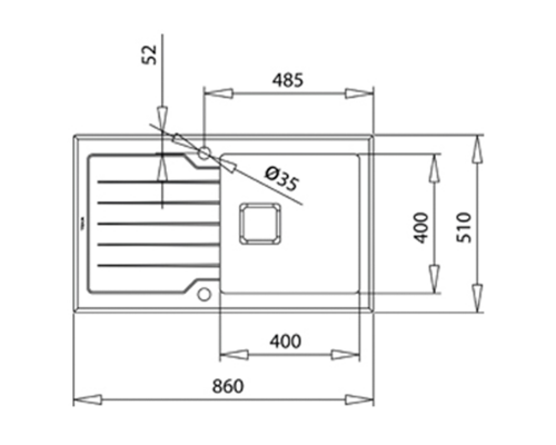 Мийка з нержавіючої сталі/скла Teka Diamond RS15 1B 1D 86  115100021