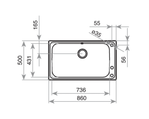 Мийка з нержавіючої сталі Teka Bahia 1B Plus  12127001