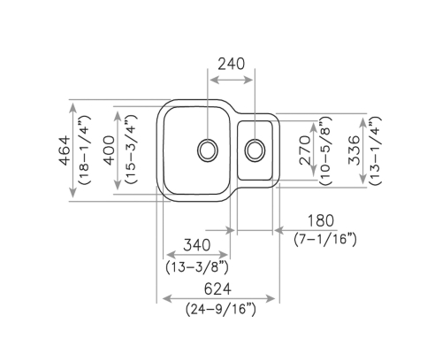 Мийка з нержавіючої сталі Teka BE 1 1/2 B 625 REV  10125160