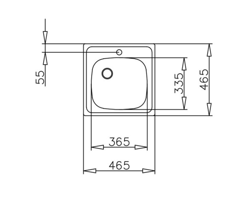 Мийка з нержавіючої сталі Teka Universal 465.465 1B  40109613