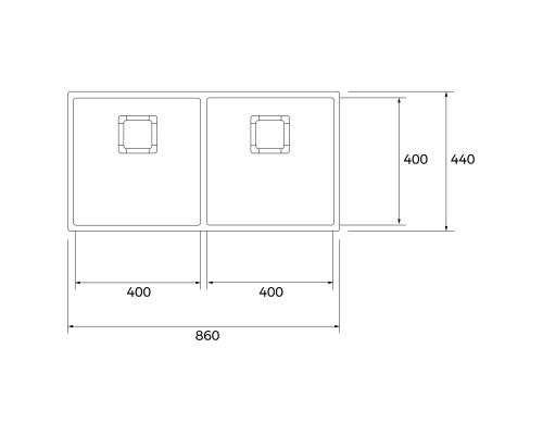 Мийка з нержавіючої сталі PureClean Teka FlexLinea RS15 2B 860 PureClean  115030026