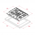Склокерамічна газова варильна поверхня 70 см Teka GZC 75330 XBN  112570061