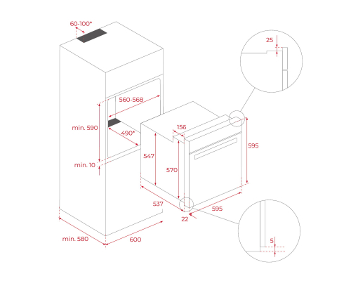 Духова шафа INFINITY G1 Teka HLB 85-G1 P BM MaestroPizza  111000056