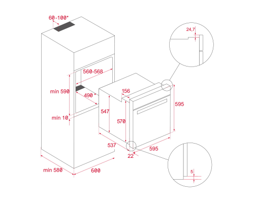 Духова шафа DualClean  Teka HLB 8400 P  111000009